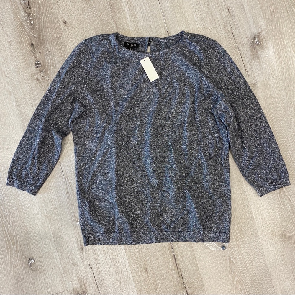 Talbots crewneck shimmer sweater